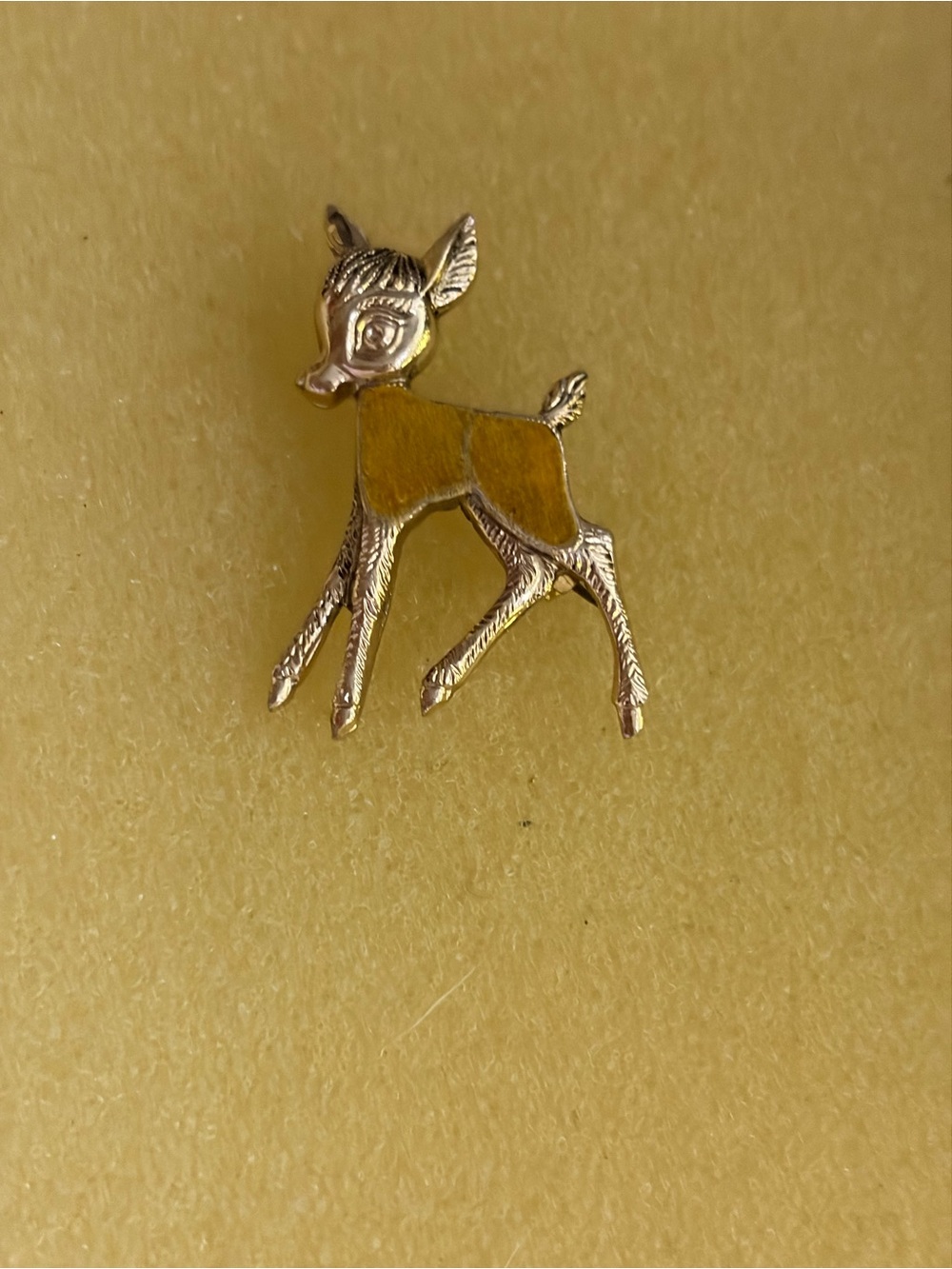 Gold Deer Enamel Kids Pin - Unbranded